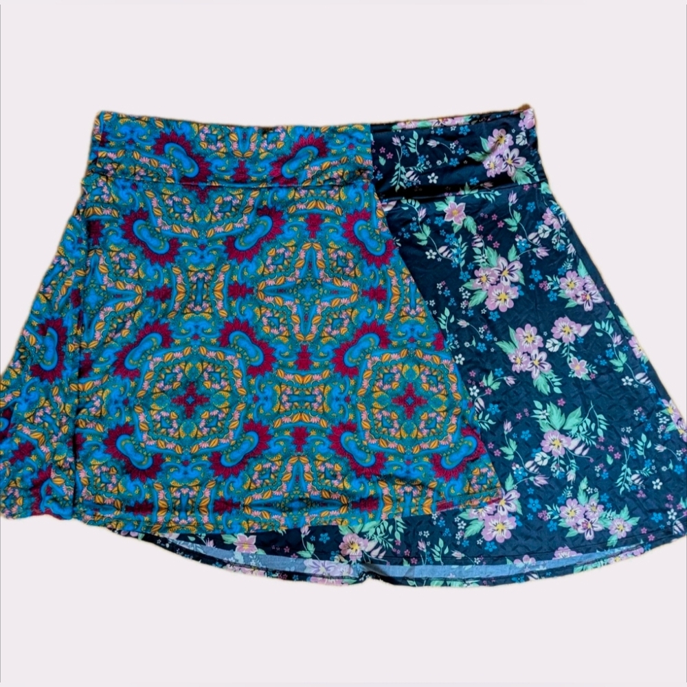 Lot Of 2 Lularoe Skirt Women's Size XL Floral A-Line
